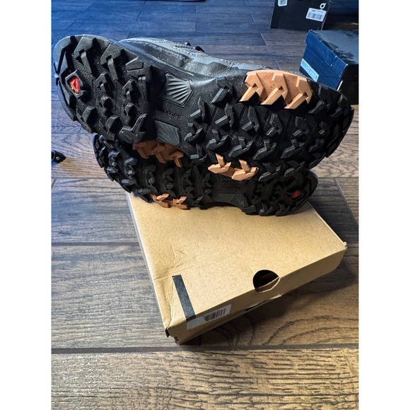 Salomon X Ultra 4 Mid GTX W Gore Tex Women's Hiking Boots Ebony Mocha Cream SZ 8 - Picture 8 of 15